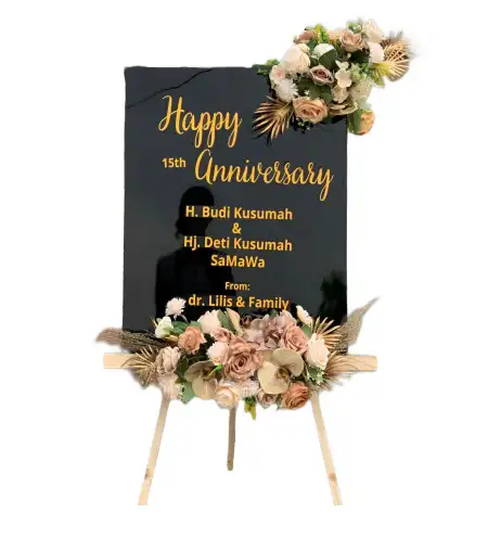 Papan Bunga Akrilik Candigaron